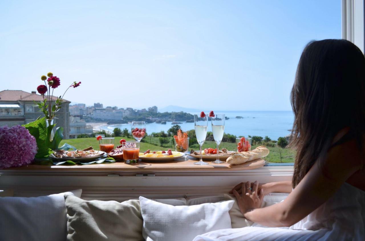 Le Sunset, Appartement Exceptionnel Ocean View - Phare - Au Calme Биарриц Экстерьер фото